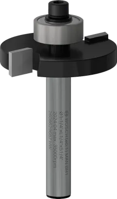 Broca ranuradora Bosch PRO con vástago de 1/4 de pulgada para cortes precisos.